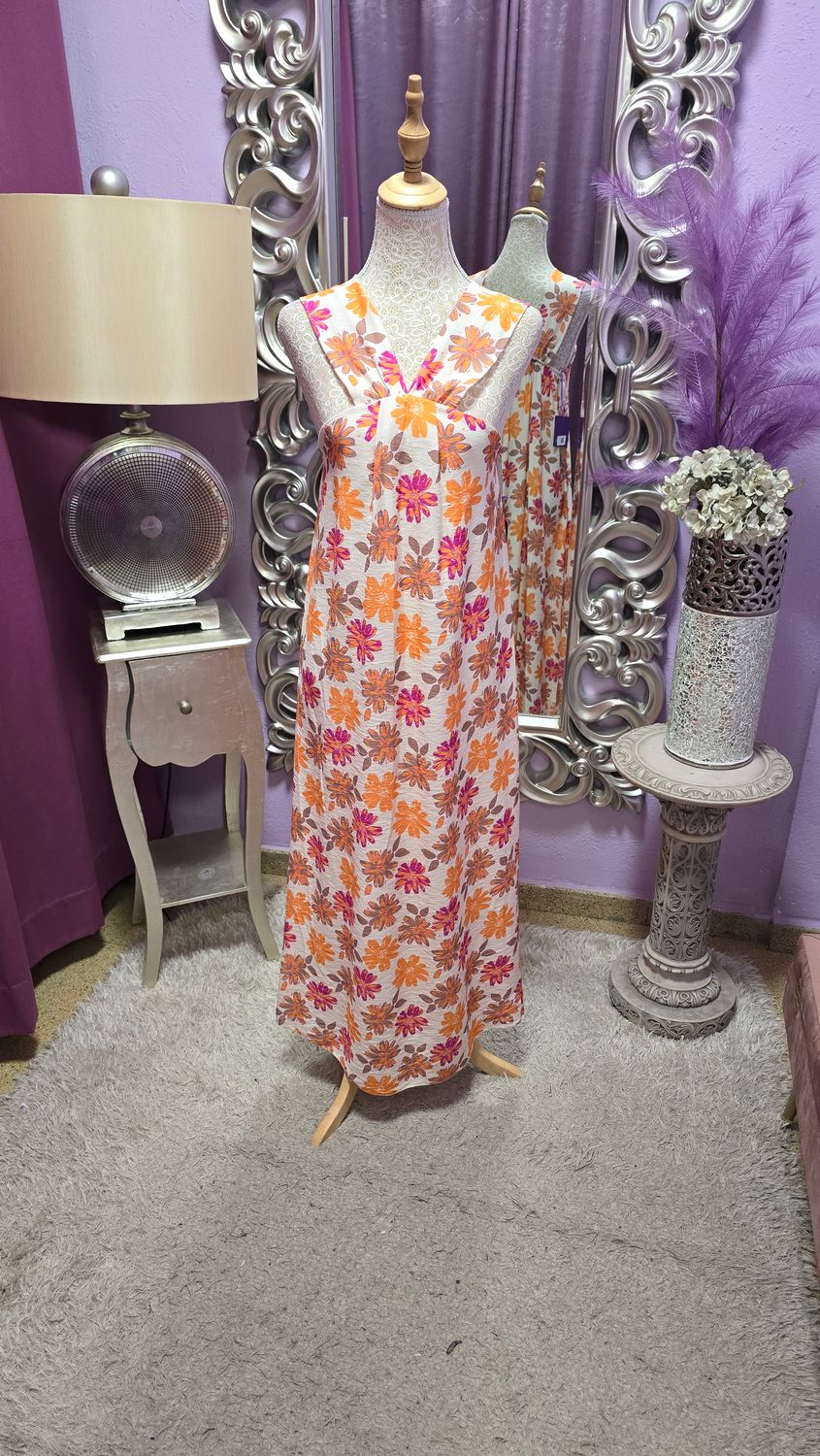 Vestido LORE LINO flores
