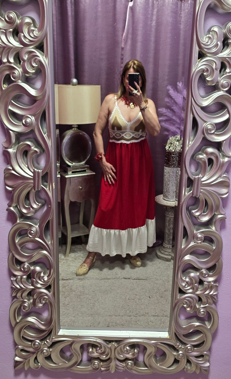 Vestido ENCARNA rojo