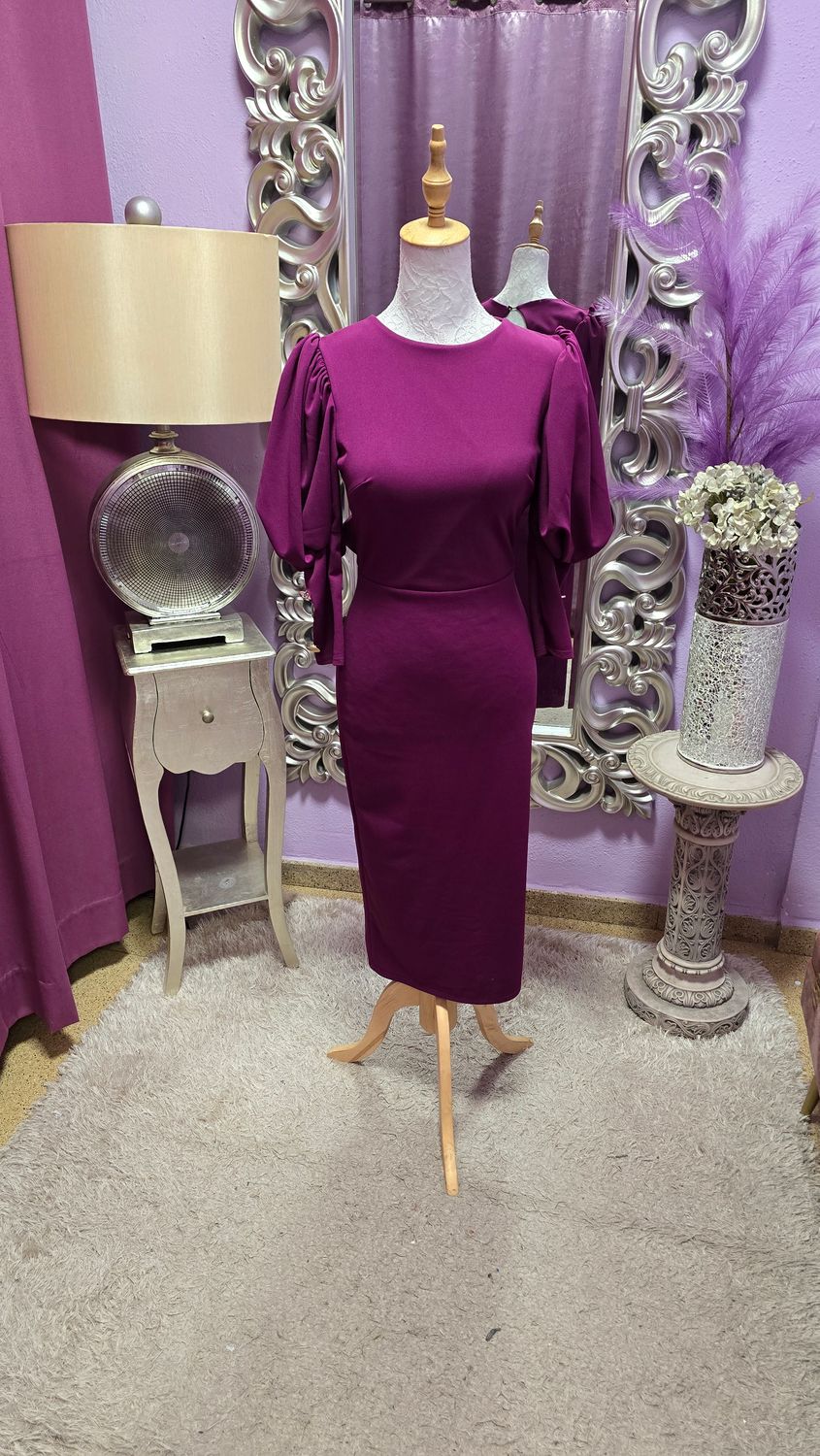 Vestido SOLEDAD  berengena