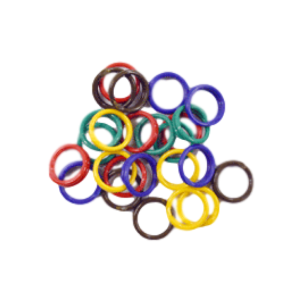 Size 12, 3/4&quot; Spiral Leg Bands, 25 Pack, Color: Assorted