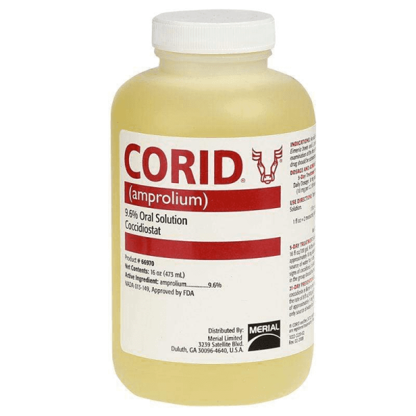 Corid 9.6% Solution, Size: 16-ounce