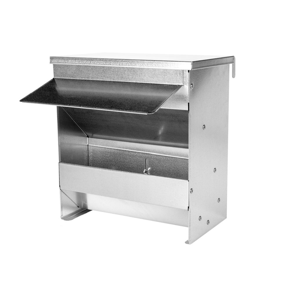 Adjustable Metal Poultry Feeder 13.5 Capacity