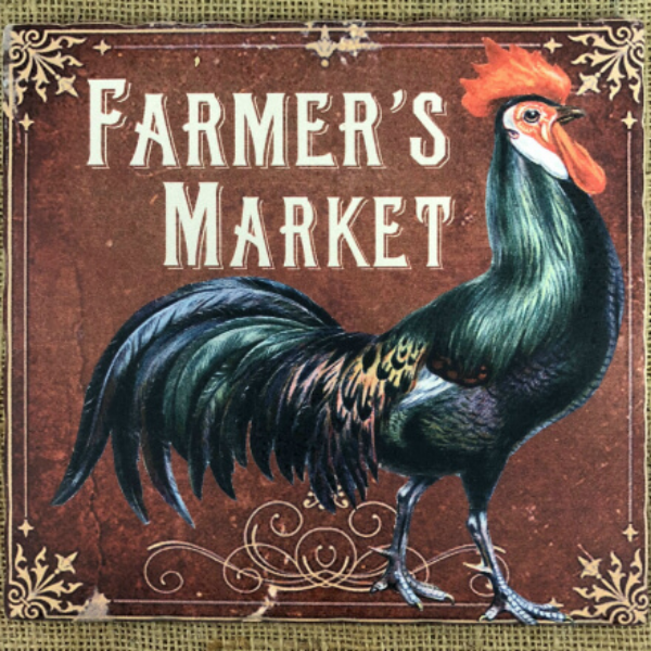 Farmer&#39;s Market Rooster Trivet