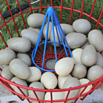 Plastic Coated Egg Basket Cone