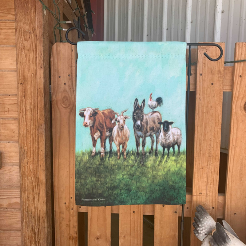 Animal Family Garden Flag