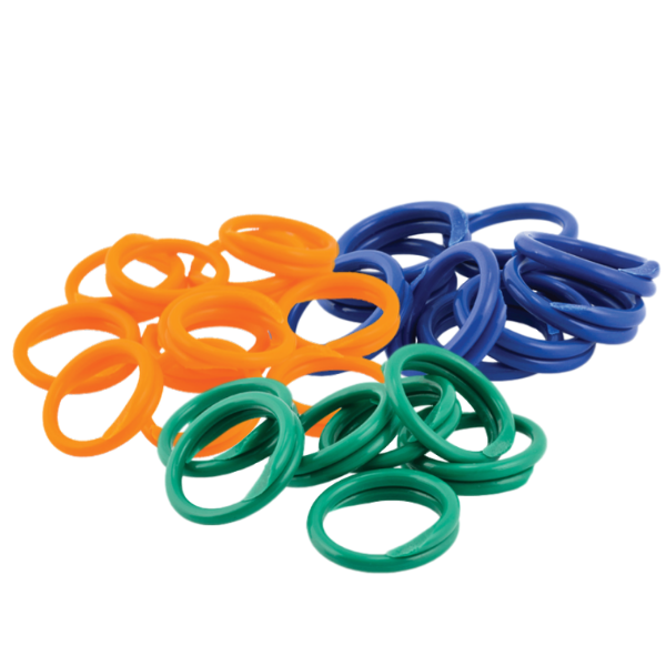 Size 9, 9/16&quot; Spiral Legband, 25 pack