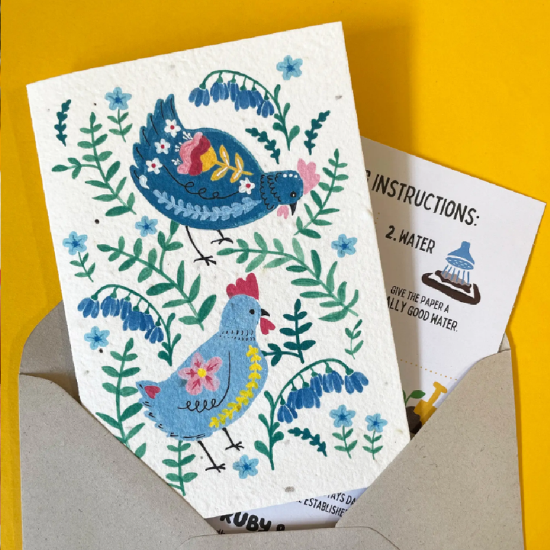 Plantable Chicken Seed Card