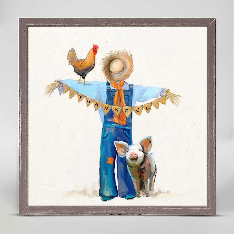 Thankful Scarecrow Mini Canvas