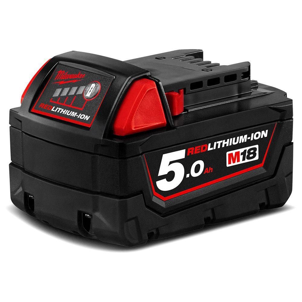 Milwaukee M18B5 18V 5.0Ah Li-Ion RED LITHIUM Battery
