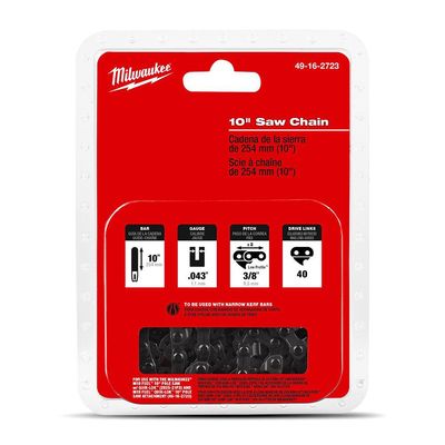 Milwaukee 49162723 254mm (10&quot;) Pole Saw Chain to suit M18FOPH-CSA