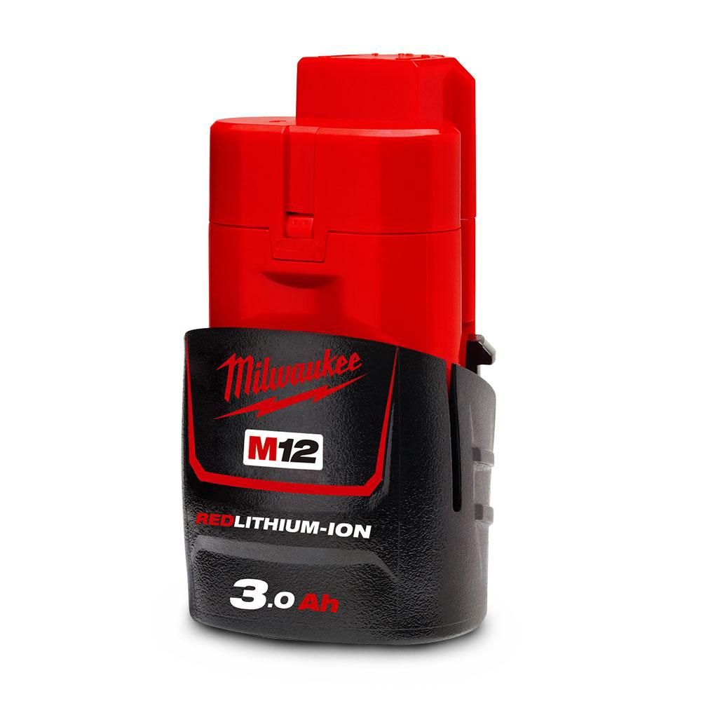 Milwaukee M12B3 12V 3.0Ah Li-ion Cordless RED LITHIUM Battery