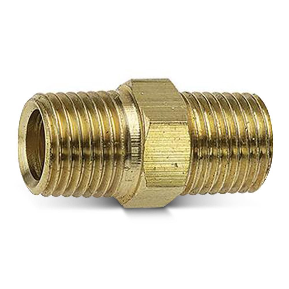 Jamec-Pem 39.1502BL 1/4&quot; x 1/4&quot; BSP Male Hex Nipple
