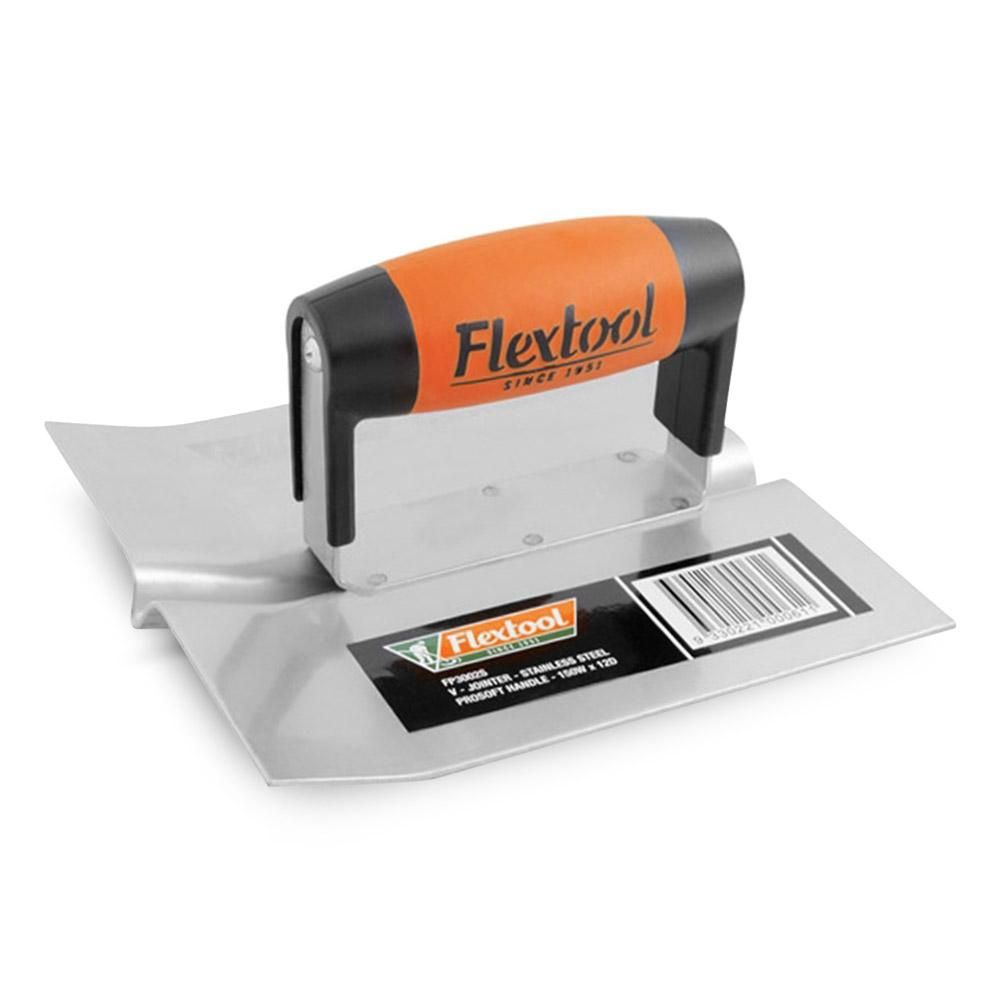 Flextool FT43002S-UNIT 175mm x 150mm Steel Vee Jointer Trowel ProSoft Handle