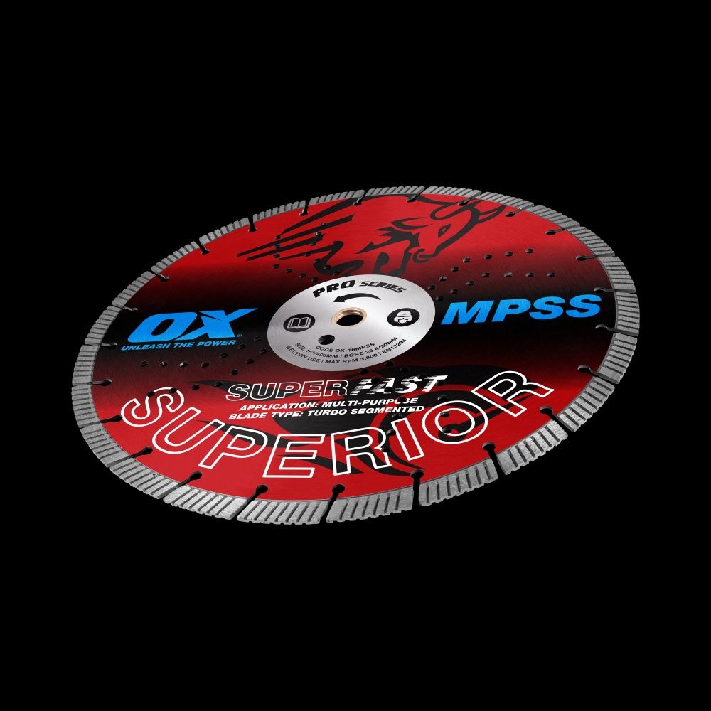 OX Pro OX-16MPSS GP Fast Turbo Superior Diamond Blade – 16-Inch