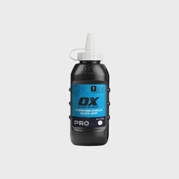 OX 8oz OX-P025724 White Dust-Off Marking Chalk