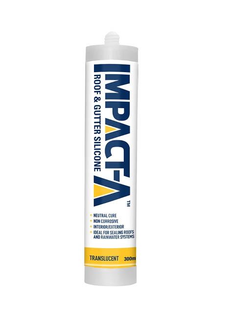 IMPACT-A 10023 CSSSIL/RGT ROOF &amp; GUTTER SILICON TRANSLUCENT 400G