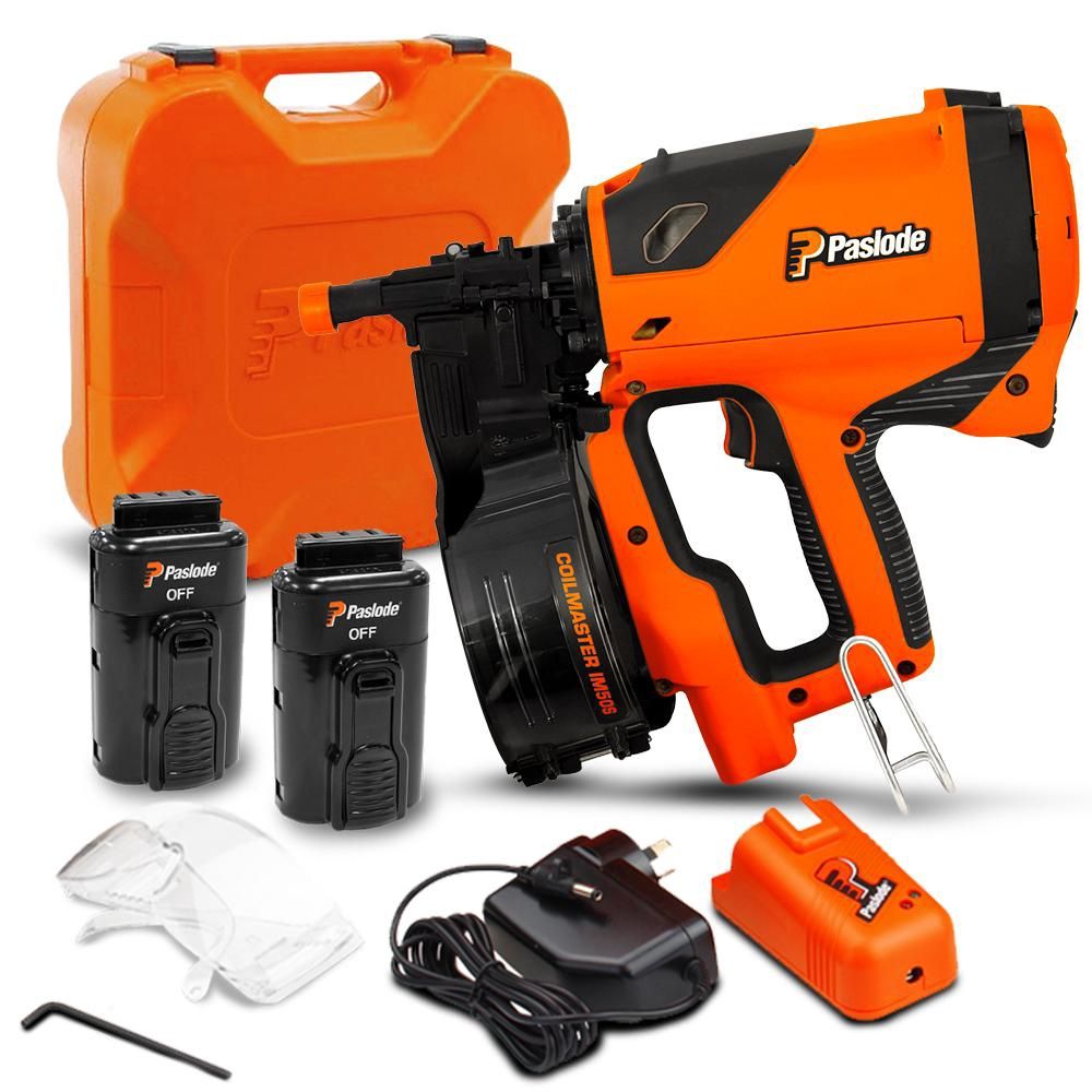 Paslode IM50S (B40001) 7.4V 2.0Ah Li-ion Impulse Coil Master Nail Gun Combo Kit