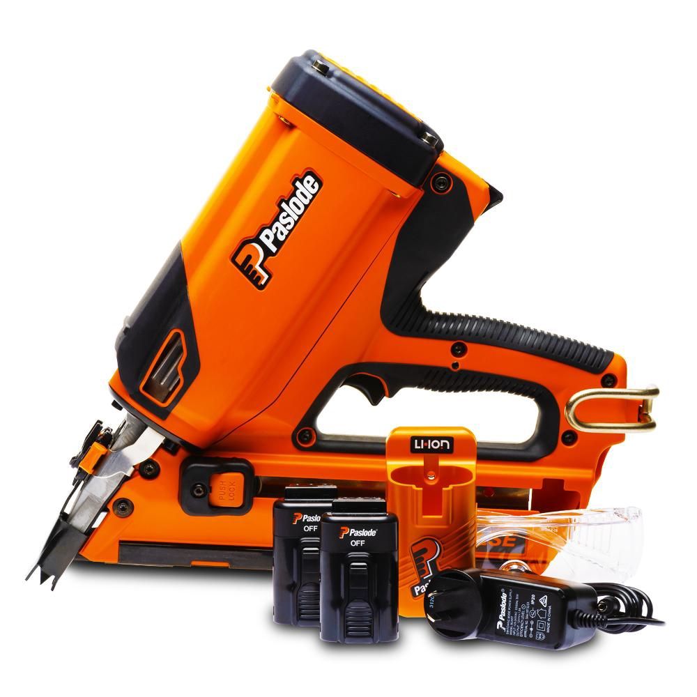 Paslode B20580 7.4V 2.2Ah Li-ion Cordless Framemaster-Li PowerVent Impulse Nailer Framer Combo Kit