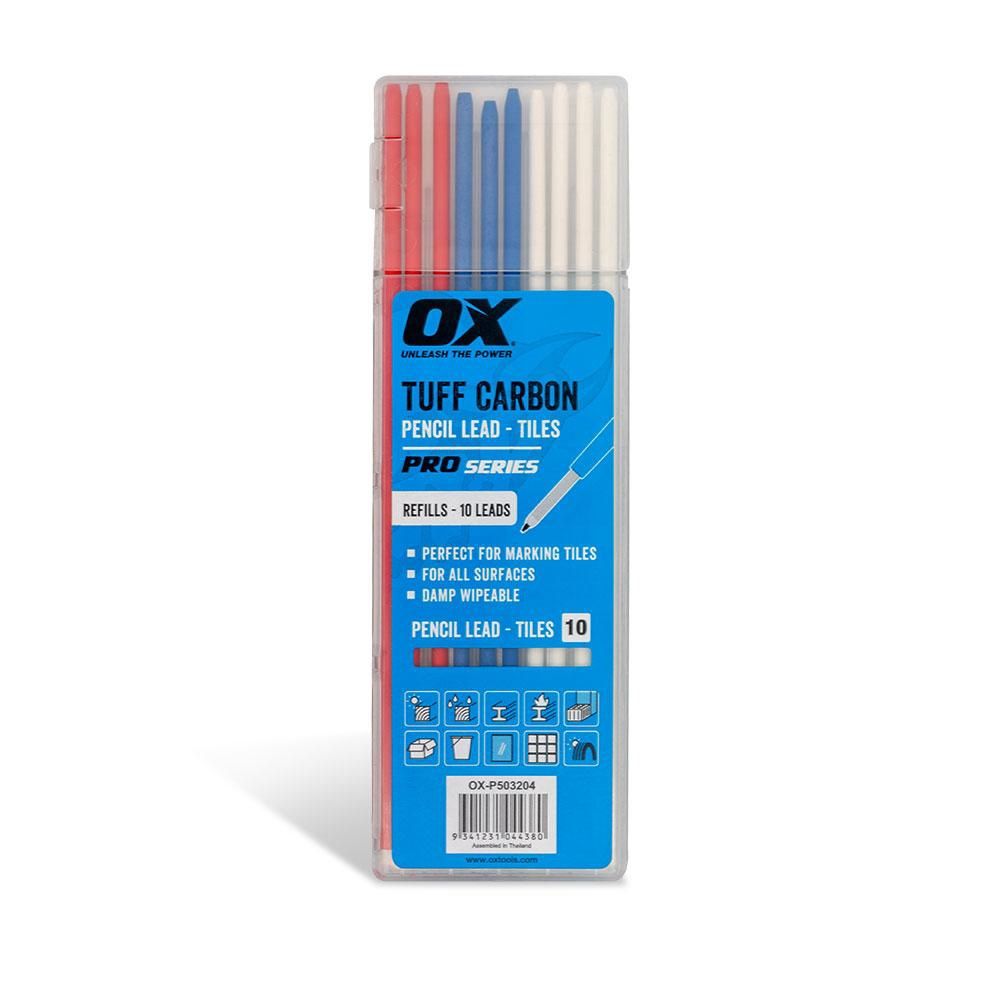 OX Tools OX-P503204 10-Pack Pro Tuff Carbon Pencil Leads suits OX-P503201