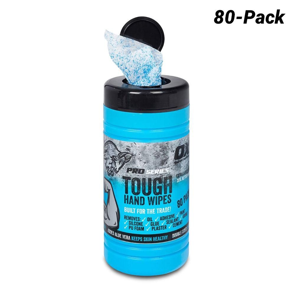 OX Tools OX-P350580 80-Pack Tough Hand Wipes