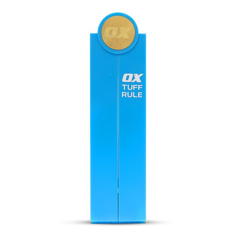 OX Tools OX-P507236 600mm Ox Pro Tuff Good Rule Folding Rule Angle Finder Cyan