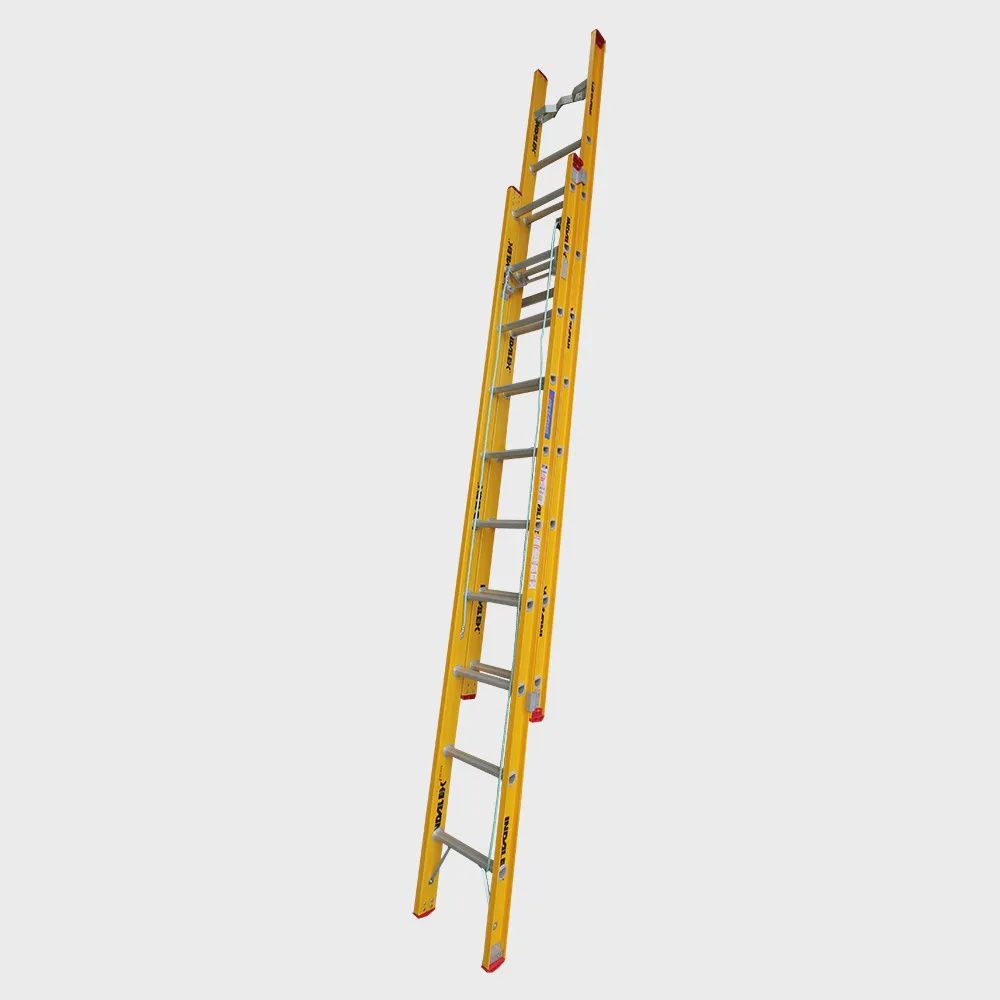 INDALEX 135kg Trade 3.4m - 5.5m Fibreglass Extension Ladder TRDXF18