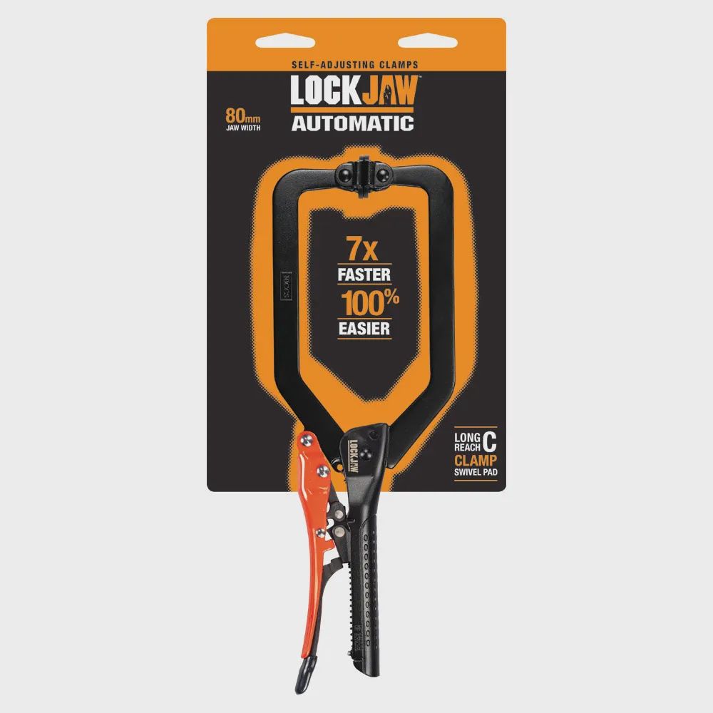 LOCKJAW L2180250 250mm (10inch) Small Body C Clamp Swivel Pad