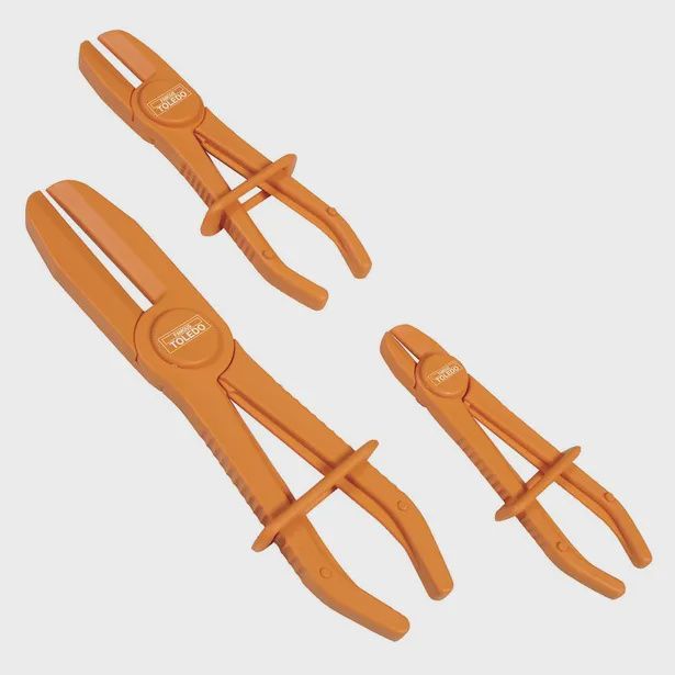 TOLEDO 301025 Brake Line Crimping Pliers - 3 Pc Set
