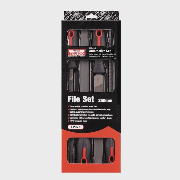 TOLEDO TFR250B Automotive File Set - 4 Pc