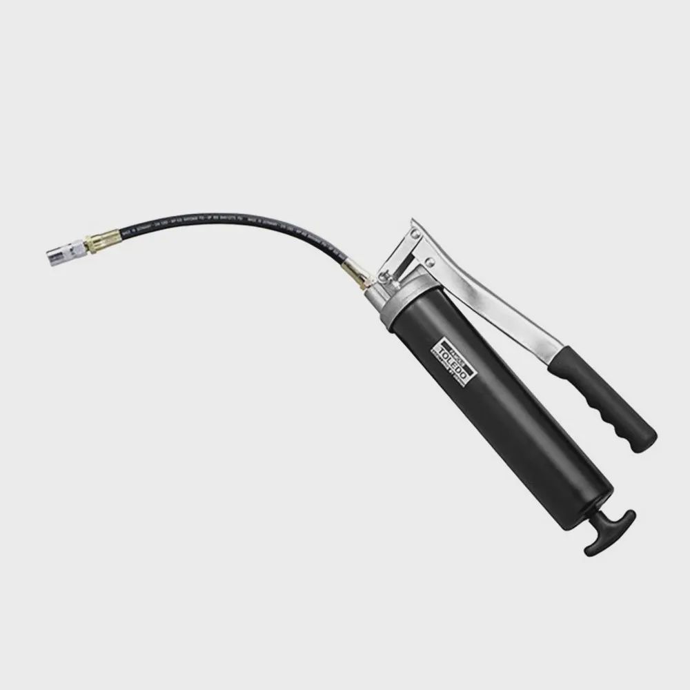 TOLEDO 305219 450g Lever Action 12inch Flex Hose &amp; 6inch Rigid Pipe Grease Gun