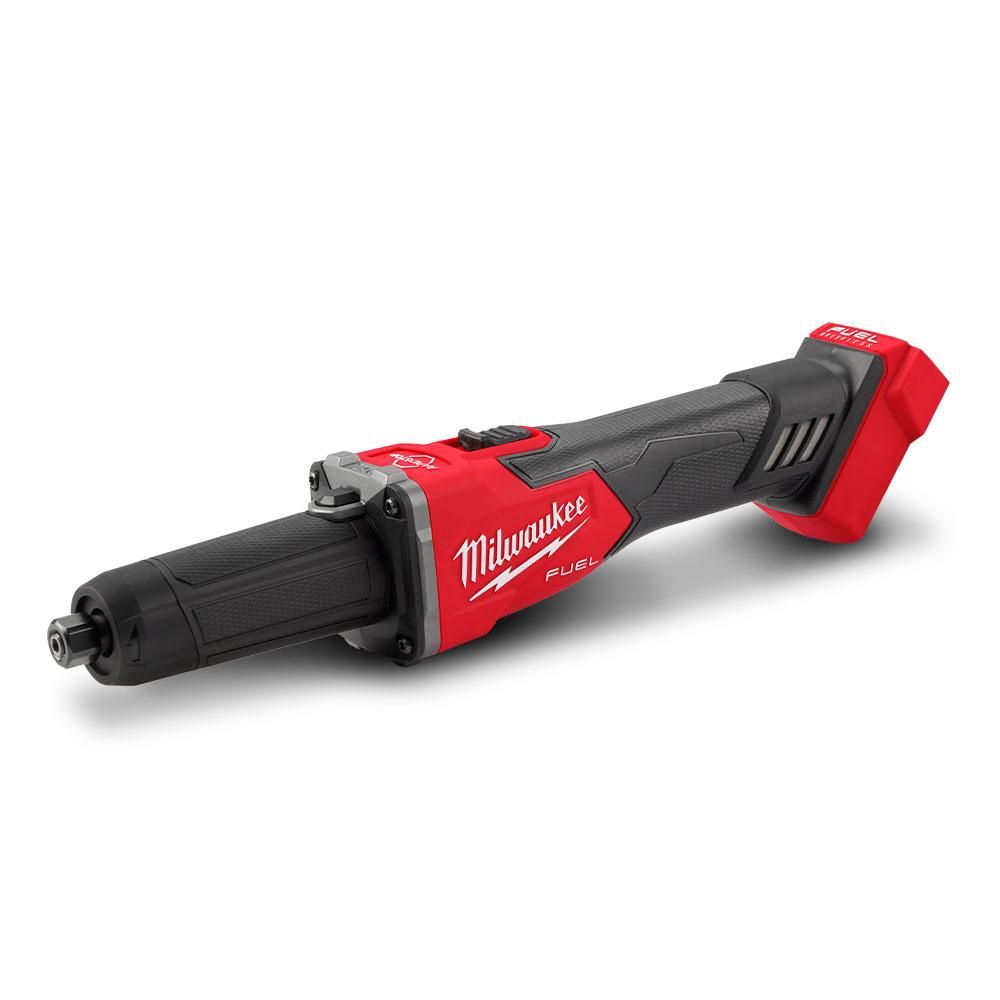 Milwaukee M18FDGRB0 18V Li-ion Cordless Fuel 1/4&quot; Braking Die Grinder with Slide Switch - Skin Only