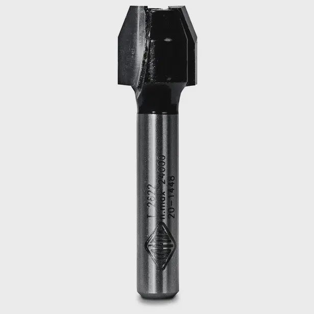 CARBITOOL T 2622 Router Bit TCT Flush &amp; 22-Degree Bevel Trimming 1/4inch -Shank