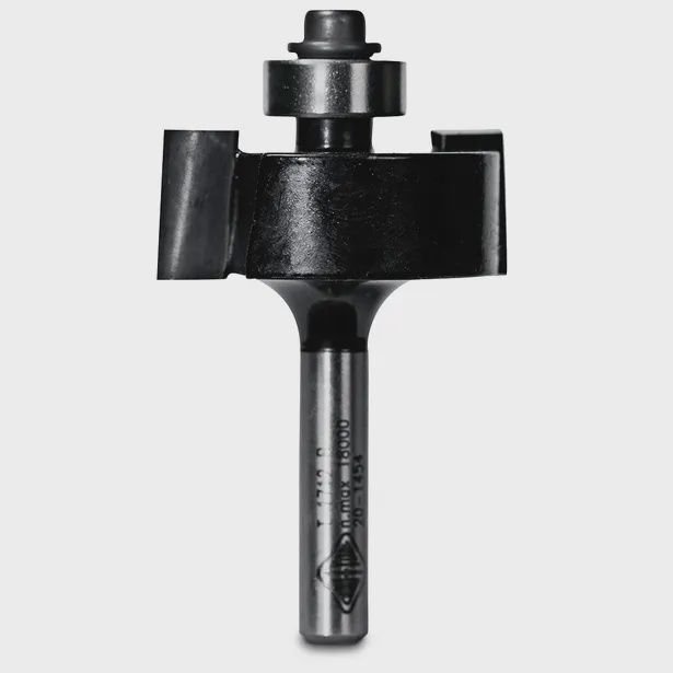 CARBITOOL T 1712 B Router Bit TCT Rebating Bit 3/8inch Rebate 1/4inch -Shank