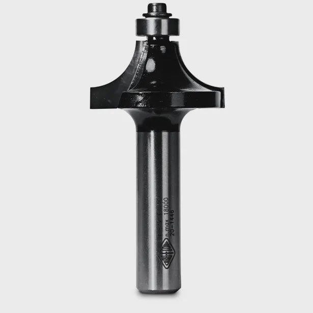 CARBITOOL T 516 B 1/2 Router Bit TCT Round Over w.Bearing 1/2inch -Radius 1/2inch -Shank