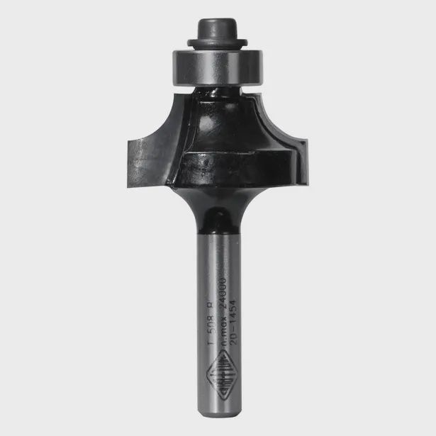 CARBITOOL T 508 B Router Bit TCT Rounding Over Bit 1/4inch -Radius 1/4inch -Shank