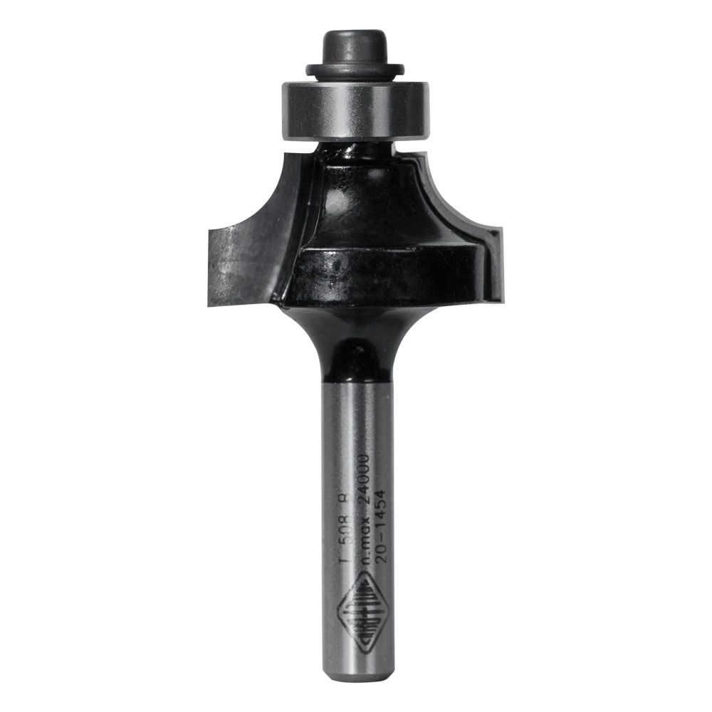 CARBITOOL T 510 B ROUNDING OVER BIT 7.9MM RAD. TCT, 2 FLT 1/4 SHK W/BEAR