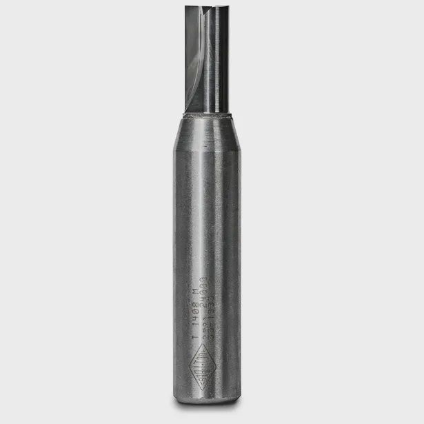 CARBITOOL T 1408 M Router Bit TCT Straight Double-Flute 8mm-Diameter 1/2inch -Shank