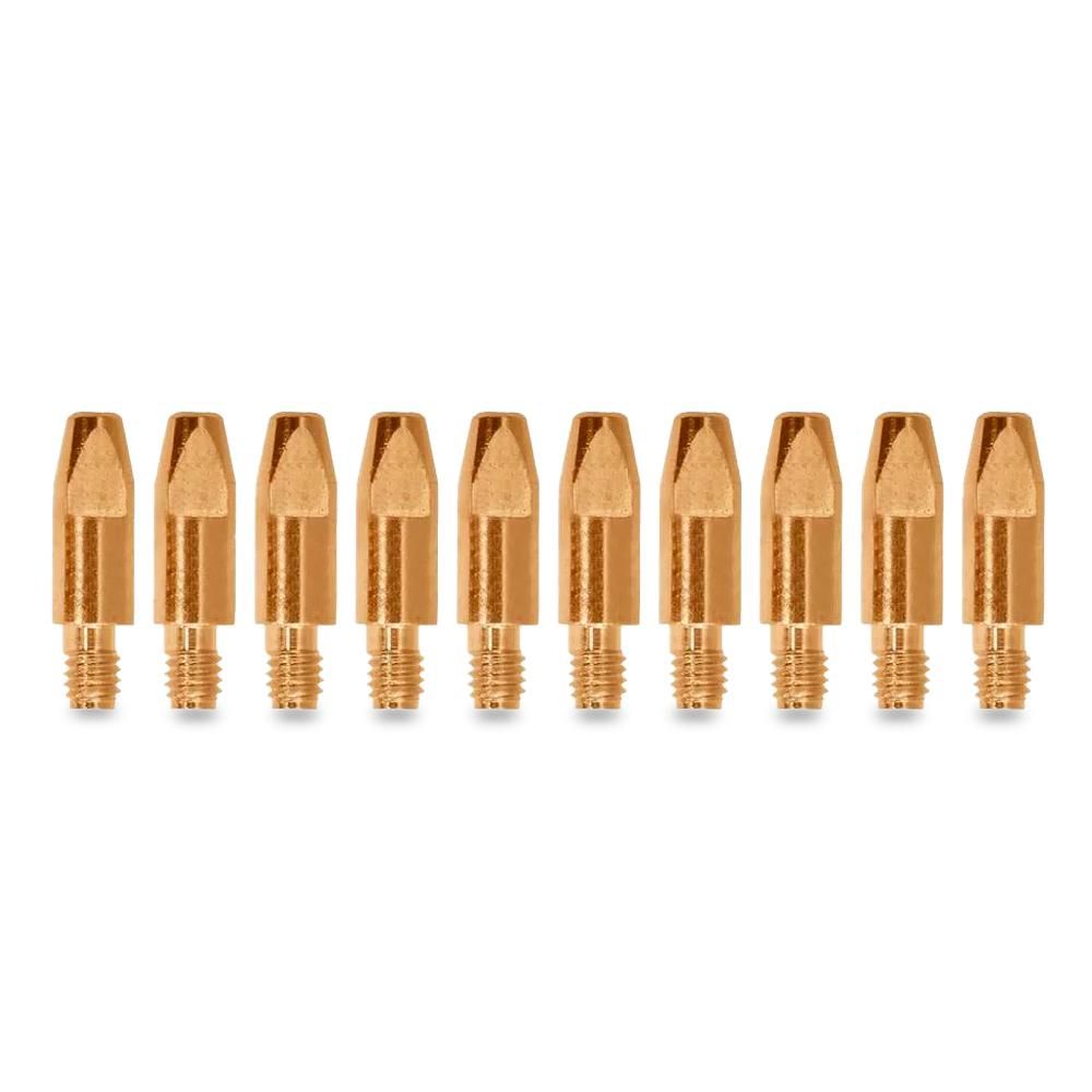 UNIMIG PCTAL0009-09 10-Pack 0.9mm M6 Binzel Style Contact Tips