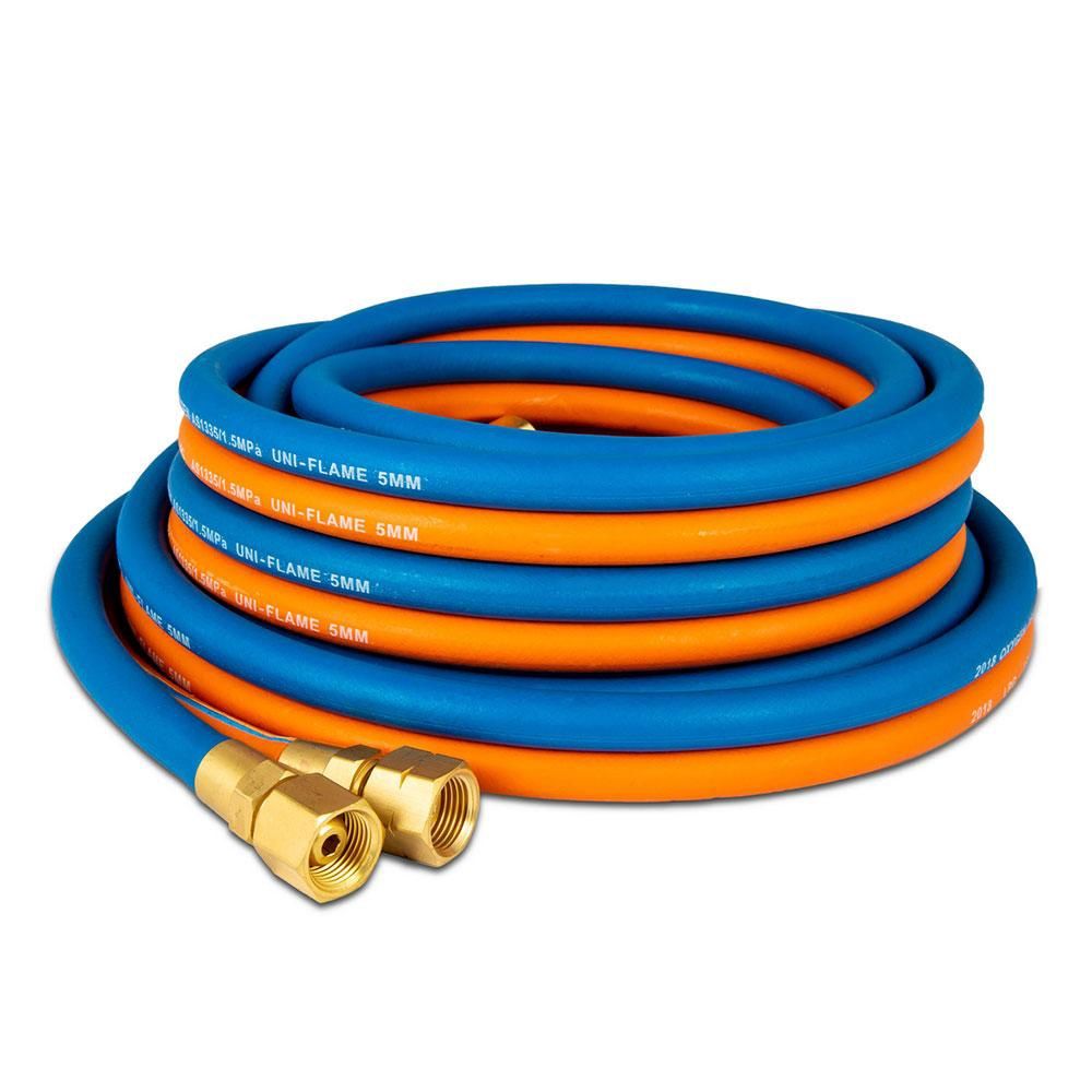 UNIMIG UFTH10M Uni-Flame 10 Metre Twin Gas Hose Set For Oxygen And Acetylene