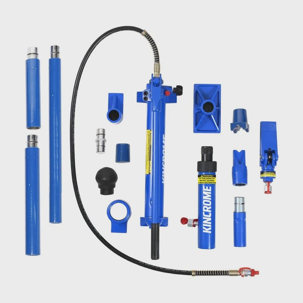 Kincrome K15147 10000kg (10T) Hydraulic Auto Panel &amp; Frame Body Repair Porta Power Kit