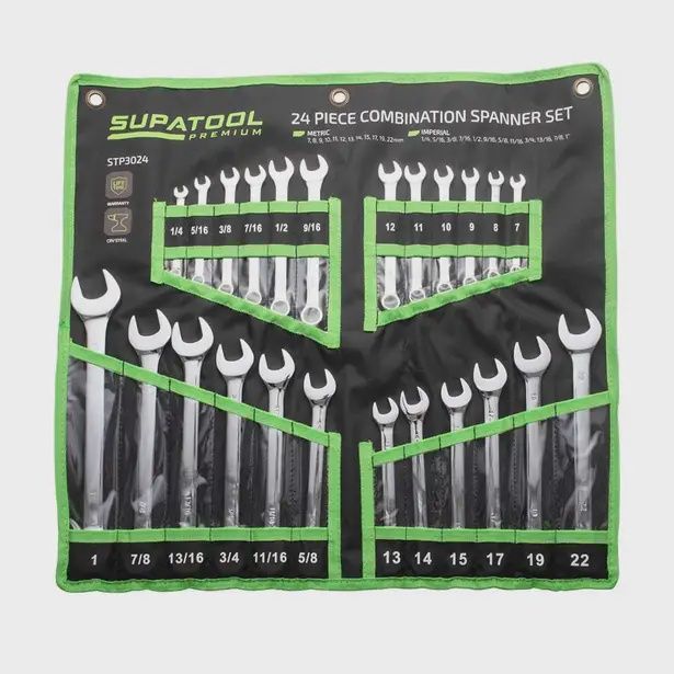 SUPATOOL STP3024 24 Pcs Combination Spanner Set