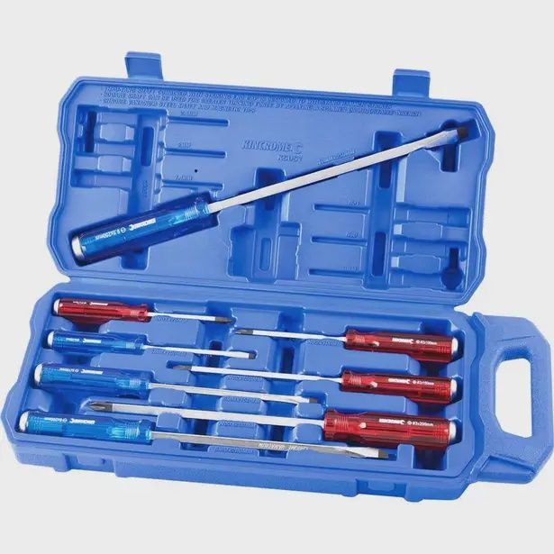 KINCROME K5057 Thru-Tang Screwdriver Set - 8 Piece