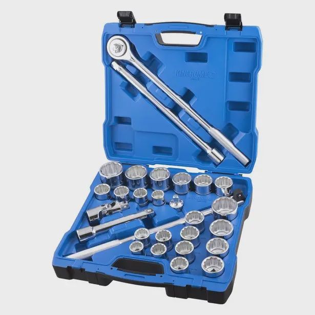 KINCROME K28145 3/4inch Drive Socket Set - Metric &amp; Imperial - 28 Piece