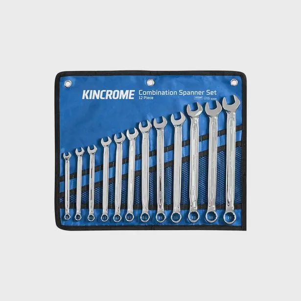 KINCROME K3046 10 Piece 1/4&quot; - 15/16&quot; AF Combination Spanner Set