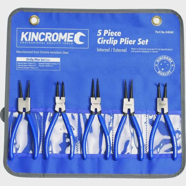 KINCROME K4040 5 Piece Circlip Pliers Set