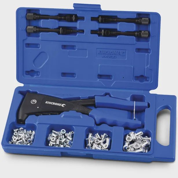 KINCROME K4700 85 Piece Nut Riveter Set M3-M6 Nutsert