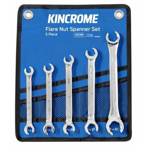 Kincrome K3061 Kincrome Flare Nut Spanner Set 5 Piece