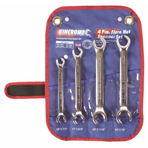Kincrome K3062 Kincrome Flare Nut Spanner Set 4 Piece