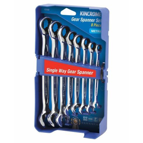 Kincrome K3100 Combination Gear Spanner Set 8 Piece Metric