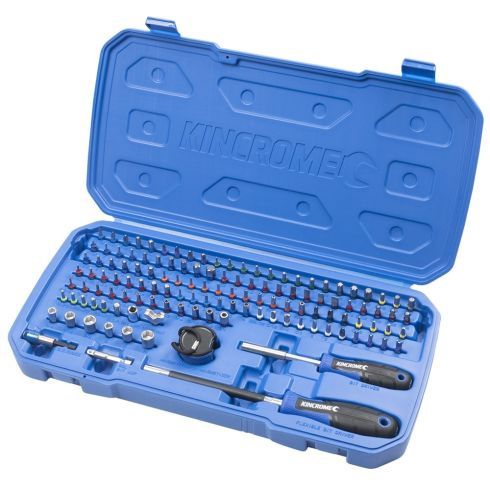 Kincrome K5501 Master Bit &amp; Driver Set 128 Piece